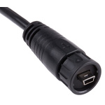 RS PRO USB 2.0 Cable, Male Mini USB B to Male USB A Cable, 2m