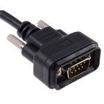RS PRO Male 9 Pin D-sub Unterminated Serial Cable, 2m PVC