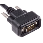 RS PRO Male 15 Pin D-sub Unterminated Serial Cable, 2m PVC