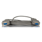 RS PRO Female 9 Pin D-sub to Female 9 Pin D-sub Serial Cable, 5m PVC