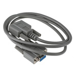 RS PRO Female 9 Pin D-sub to Female 9 Pin D-sub Serial Cable, 1m PVC