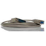 RS PRO Female 9 Pin D-sub to Male 25 Pin D-sub Serial Cable, 3m PVC