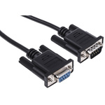 StarTech.com Male 9 Pin D-sub to Female 9 Pin D-sub Serial Cable, 1m PVC
