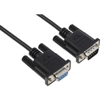 StarTech.com Male 9 Pin D-sub to Female 9 Pin D-sub Serial Cable, 2m PVC