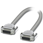 Phoenix Contact Female 15 Pin D-sub to Female 15 Pin D-sub Serial Cable, 2m