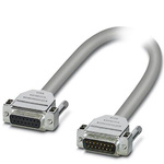 Phoenix Contact Female 15 Pin D-sub to Male 15 Pin D-sub Serial Cable, 3m