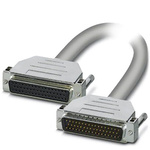Phoenix Contact Female 50 Pin D-sub to Male 50 Pin D-sub Serial Cable, 3m