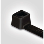 HellermannTyton Cable Tie, 100mm x 2.5 mm, Black Polypropylene, Pk-100