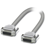 Phoenix Contact 15 Pin D-sub 15 Pin D-sub Serial Cable, 2m