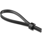 HellermannTyton Cable Ties, 9mm x 8 mm, Black Polyamide 6.6 (PA66)
