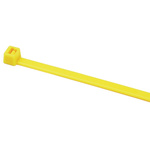 HellermannTyton Cable Ties, Releasable, 380mm x 4.7 mm, Yellow Polyamide 6.6 (PA66)