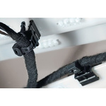 HellermannTyton Cable Tie, Releasable, 150mm x 3.5 mm, Black PA 6.6 Heatstabilised