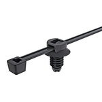 HellermannTyton Cable Tie, Releasable, 300mm x 4.6 mm, Black PA 6.6 Heatstabilised