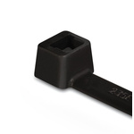 HellermannTyton Cable Tie, Inside Serrated, 305mm x 4.7 mm, Black Polyamide 6.6 (PA66), Pk-100pack
