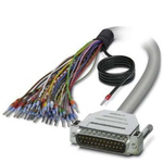 Phoenix Contact Male 25 Pin D-sub Unterminated Serial Cable, 500mm