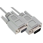 Ixxat Male 9 Pin D-sub to Female 9 Pin D-sub Serial Cable, 2m