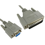 RS PRO Female 9 Pin D-sub to Male 25 Pin D-sub Serial Cable, 2m