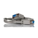RS PRO Female 9 Pin D-sub to Female 9 Pin D-sub Serial Cable, 1m