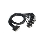 MOXA Male 25 Pin D-sub to Male 9 Pin D-sub Serial Cable, 500mm