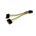 StarTech.com Male SATA Power to Female PCIe  Cable, 6in