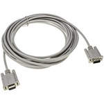 Roline Male 9 Pin D-sub to Female 9 Pin D-sub Serial Cable, 6m