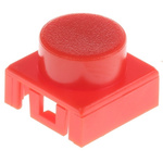 Red Tactile Switch Cap for use with KSA Series, KSL Series