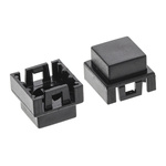 Black Tactile Switch Cap for use with KSA Series, KSL Series