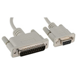 Roline Male 25 Pin D-sub to Female 9 Pin D-sub Serial Cable, 1.8m