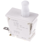 Single Pole Double Throw (SPDT) Push Button Switch, 10 A @ 250 V ac