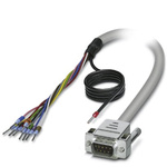 Phoenix Contact Male 9 Pin D-sub Unterminated Serial Cable, 0.5m