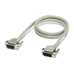 Phoenix Contact Male 25 Pin D-sub to Female 25 Pin D-sub Serial Cable, 4m