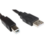 Roline USB 2.0 Cable, Male USB A to Male USB B Cable, 800mm