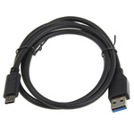 RS PRO USB 3.1 Cable, Male USB A to Male USB C Cable, 1m