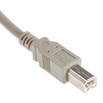 RS PRO USB 2.0 Cable, Male USB A to Male USB B Cable, 1m