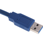 RS PRO USB 3.0 Cable, Male USB A to Male USB A Cable, 1m