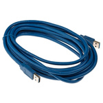 RS PRO USB 3.0 Cable, Male USB A to Male USB A Cable, 5m