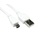RS PRO USB 2.0 Cable, Male USB A to Male Mini USB B Cable, 1.8m