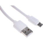 RS PRO USB 2.0 Cable, Male USB A to Male Micro USB B Cable, 150mm