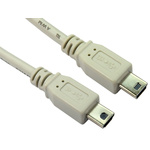 RS PRO USB 2.0 Cable, Male Mini USB A to Male Mini USB B  Cable, 1m