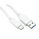 RS PRO USB 3.1 Cable, Male USB A to Male USB C Cable, 500mm