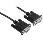 StarTech.com Female 9 Pin D-sub to Female 9 Pin D-sub Serial Cable, 1m PVC