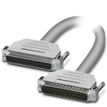 Phoenix Contact Female 37 Pin D-sub to Male 37 Pin D-sub Serial Cable, 2m