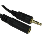 RS PRO 2m Male to Female Audio Cable Assembly