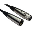 RS PRO XLR Cable Assembly 20m Black Male to Female