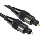 RS PRO 500mm Toslink Fiber Optic Audio Cable Assembly