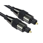 RS PRO 1.5m Toslink Fiber Optic Audio Cable Assembly
