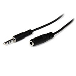 Startech 2m 3 Pin Male 3.5 mm Mini-Jack to 3 Pin Male 3.5 mm Mini-Jack Audio Cable Assembly