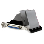 StarTech.com Female 25 Pin D-sub to Male 26 Pin IDC Serial Cable, 400mm PVC