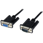 StarTech.com Female 9 Pin D-sub to Male 9 Pin D-sub Serial Cable, 1m