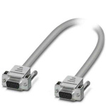 Phoenix Contact Female 9 Pin D-sub to Female 9 Pin D-sub Serial Cable, 1m